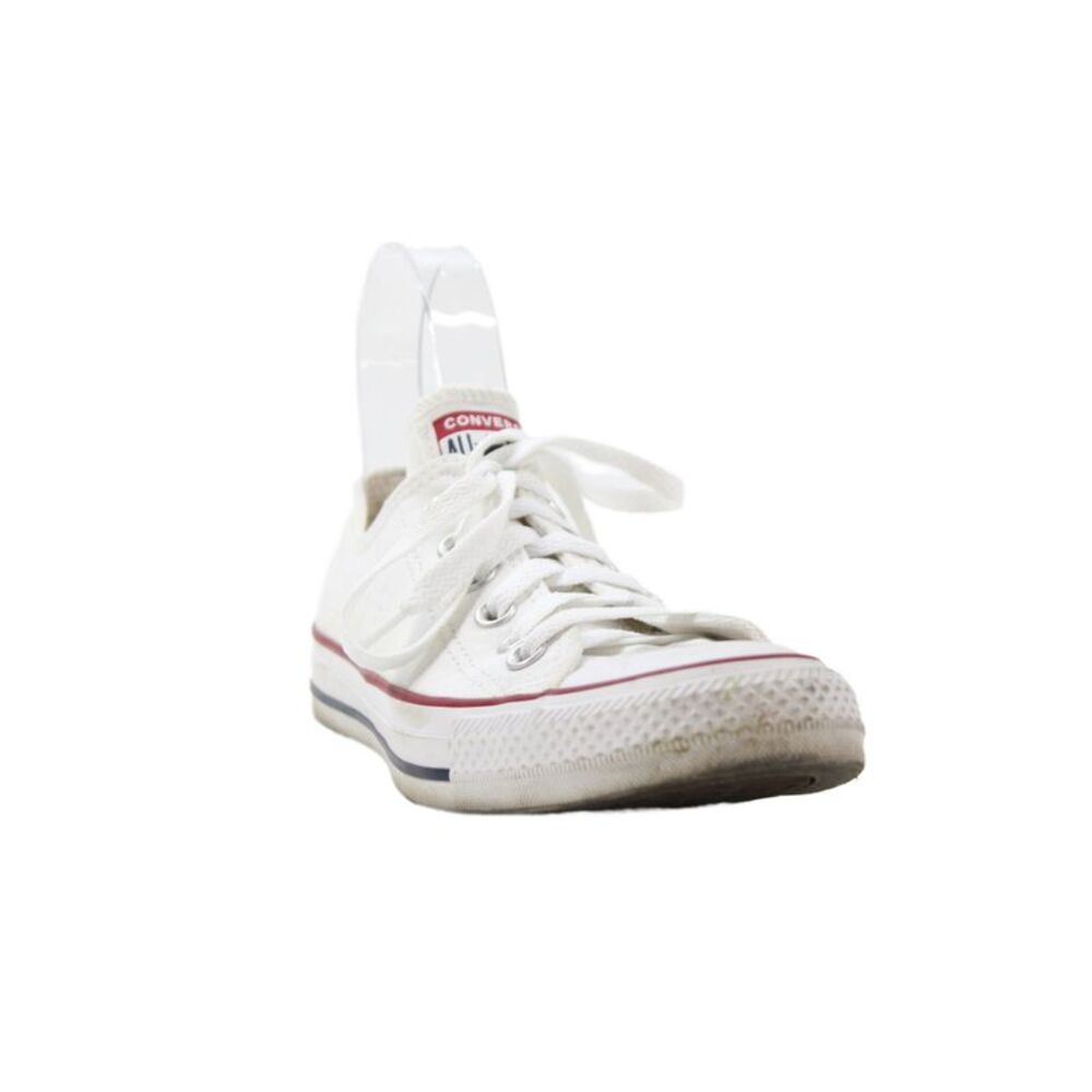 Converse Womens Canvas All Star Low Top Sneakers White Red Blue Size 7
